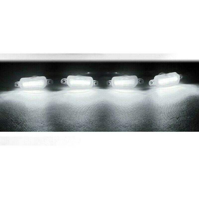 for Kia Seltos 2020-23 White Front Grille LED Light Style Grill Cover Kit