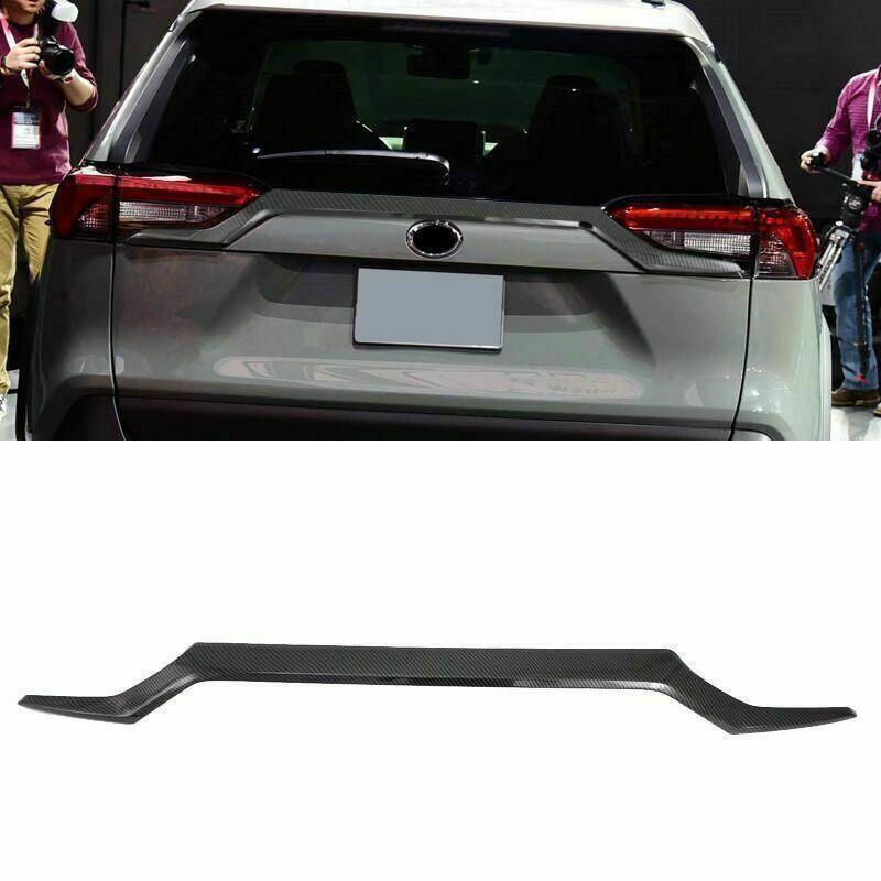 for Toyota RAV4 19-2023 Carbon Fiber Rear Door Trunk Lid Tailgate Strip Trim 1X