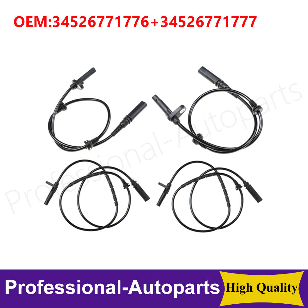 4-piece front and rear ABS speed sensor kit suitable for BMW X5, E70, F15, F85, X6, E71, E72