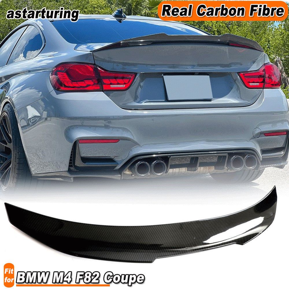 for BMW 4 Series F32 F82 M4 Coupe DRY CARBON Rear Boot Trunk Lip Spoiler Wing