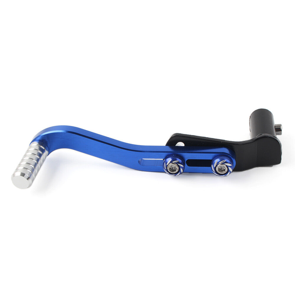 CNC Gear Shift Lever Footrest Pedal Foot Rest Shifter Blue Aluminum Universal