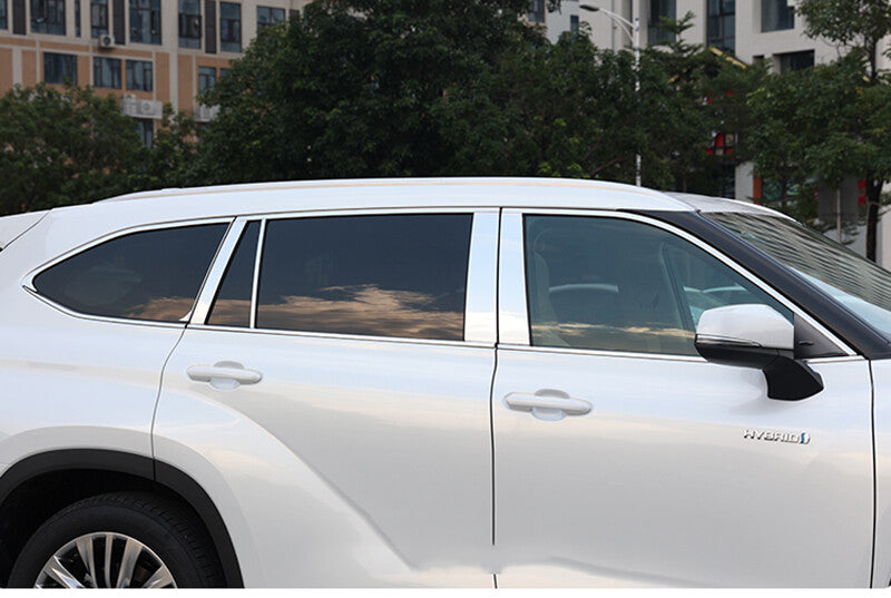 Chrome Steel Windows Sill Molding Strip Trim NEW for Toyota Highlander 2020-2023
