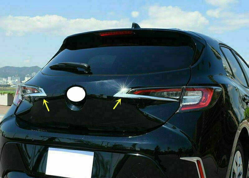 for Toyota for Corolla Hatchback 2019-2023 Chrome Rear TailLight Lamp Cover Trims