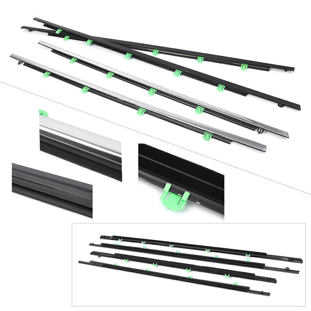 Car Chrome Outside Window Moulding Weatherstrips for Honda CR-V 2012-2016 13