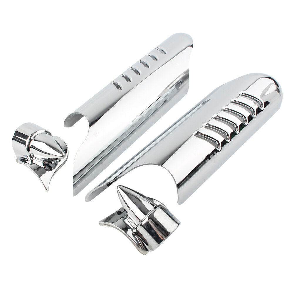 for Harley Touring FLHT 2000-13 Chrome Fitk Lower Leg Deflectors Shield Cover