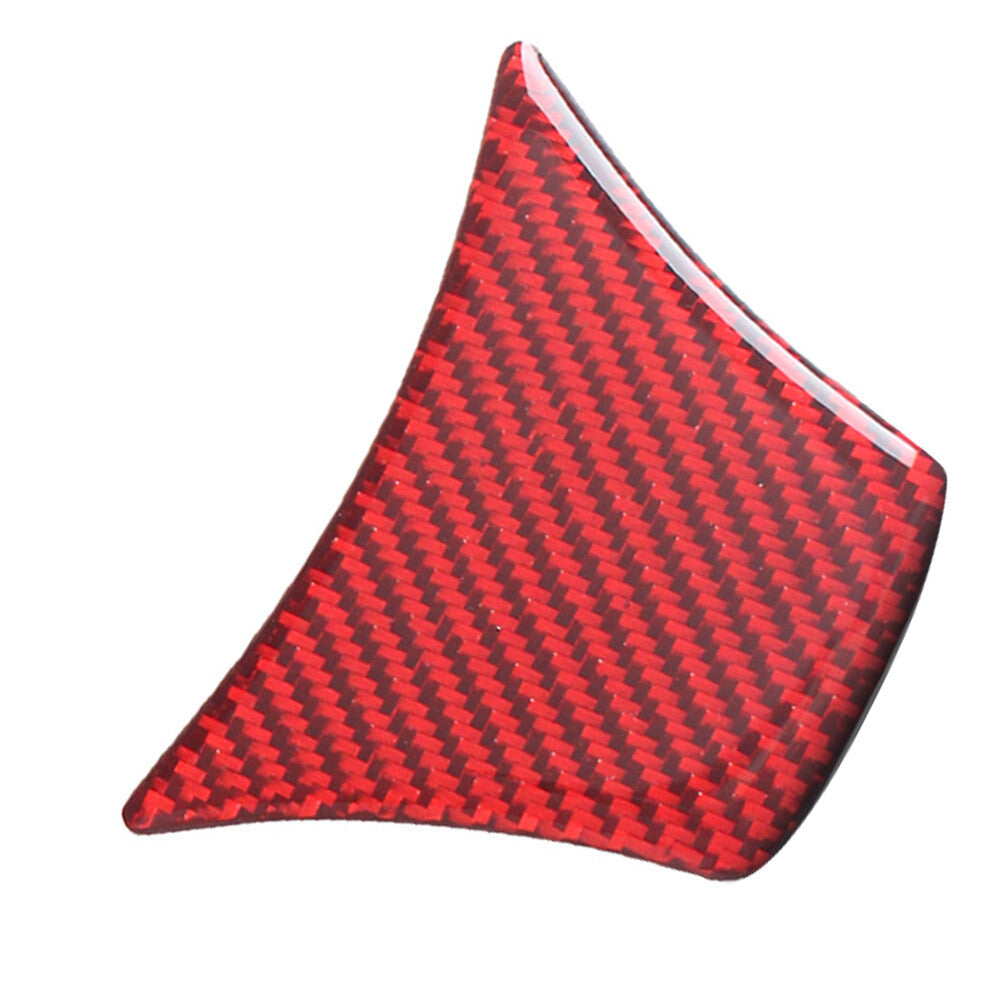 Red Carbon Fiber Steering Wheel Cover Trim Type B for BMW 5 Series F10 2011-2017