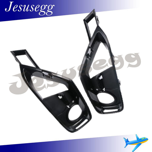 Pair Front Bumper Fog Light Holder Cover Grille Opening for BMW 3-Series 12-15