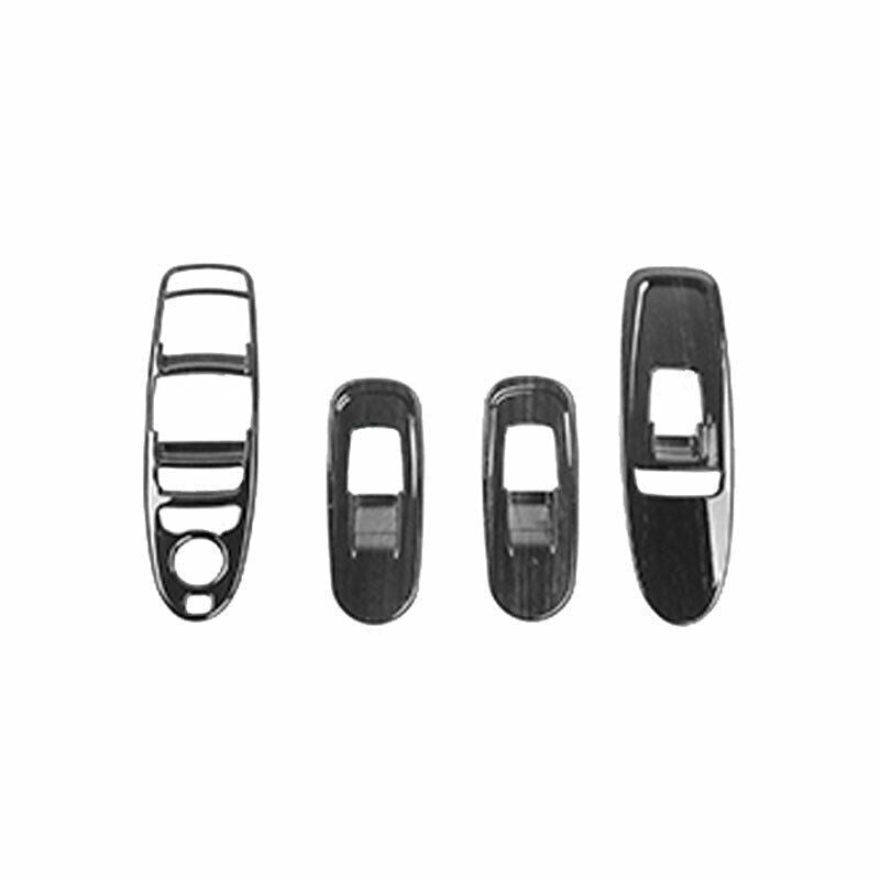 Glass Window Lifting Lock Panel for Nissan Armada Y62 2017-2020 Black Wood Grain