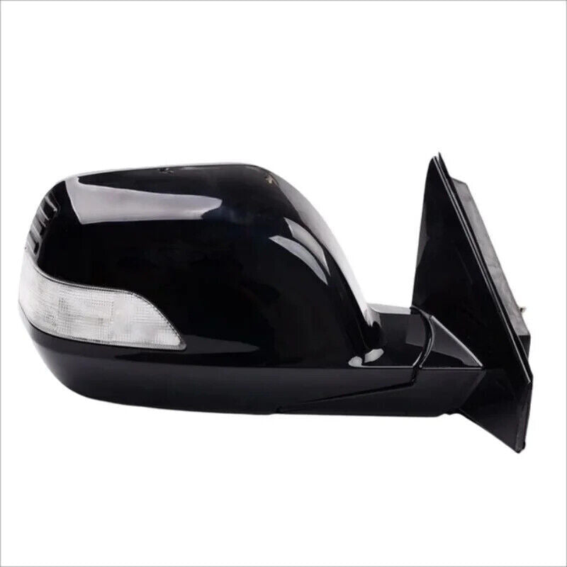 LHRH Black Door Side Mirror with Heated Signal Lights, 9-Pin Fittings for Honda CRV 2007-2011