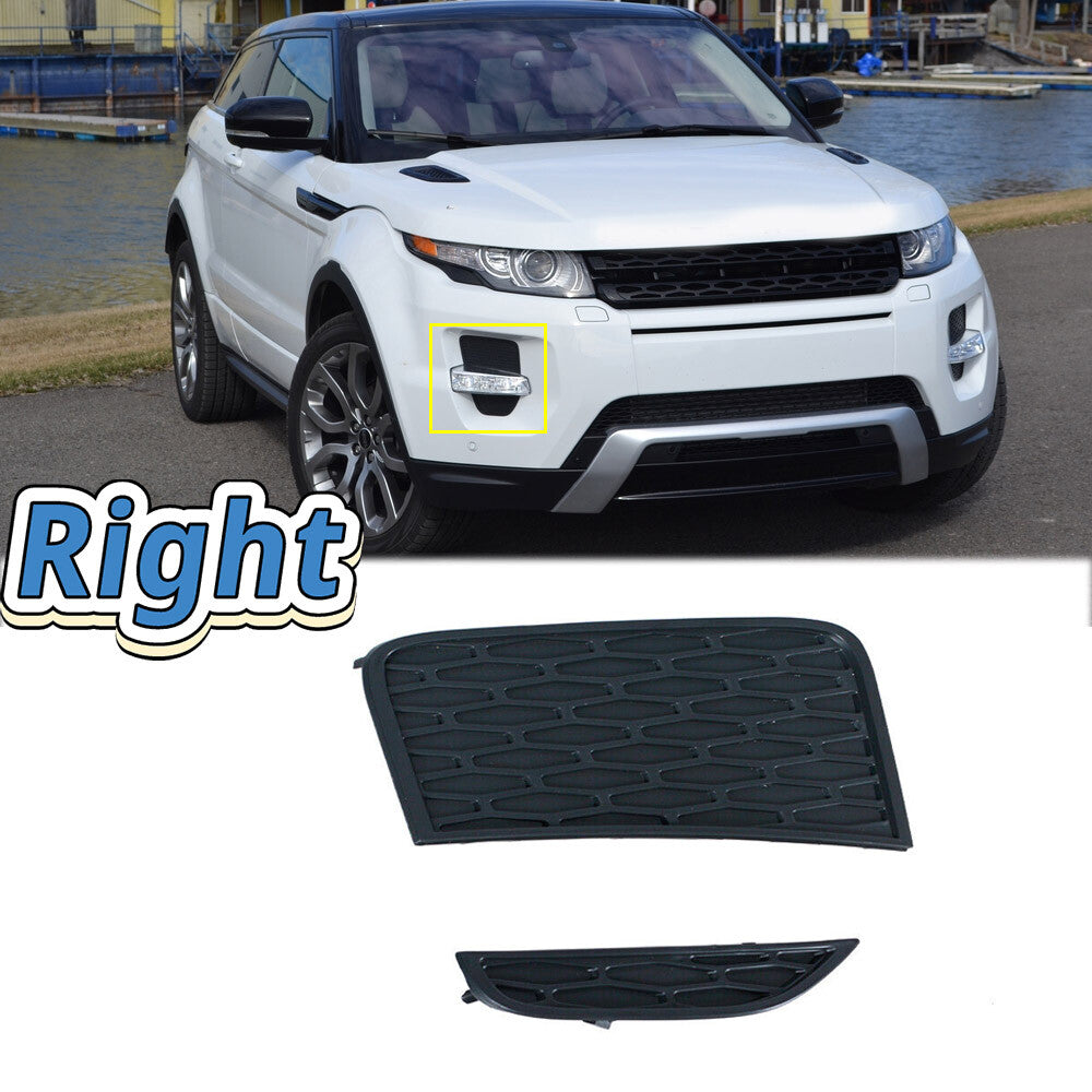 for Range Rover Evoque 2012-2015 Right Front Bumper Fog Light Trim Bezel 2pcs