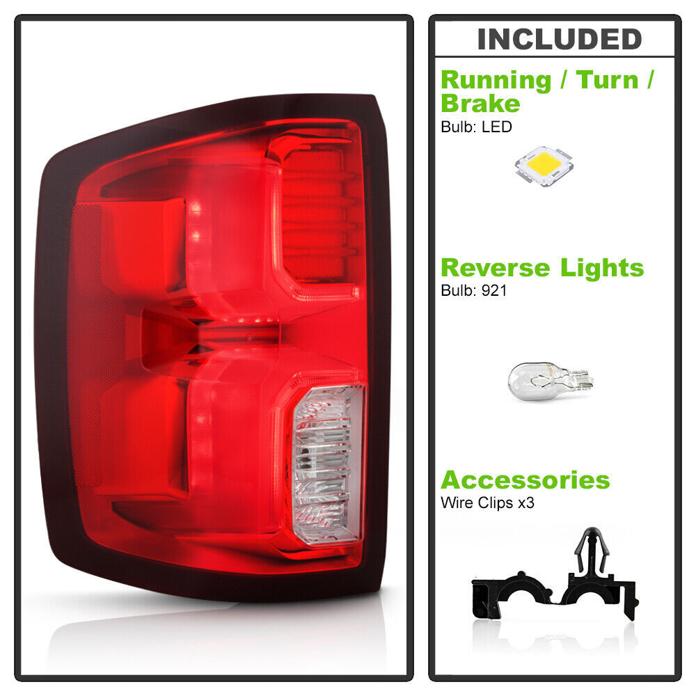 Right LED Tail Light For 2016-2018 for Chevy Silverado 1500 High Country | LTZ