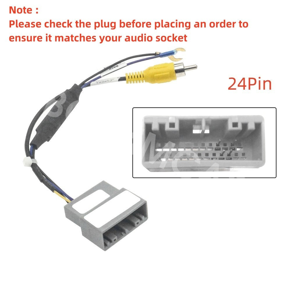 Car Parking Reverse Rear Cam Plug Converter Cable Adapter Fit for Honda Fit 2014