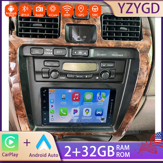 for Toyota for 4runner 1996-2002 7inch Android 14 Carplay Car Radio Stereo GPS Navi