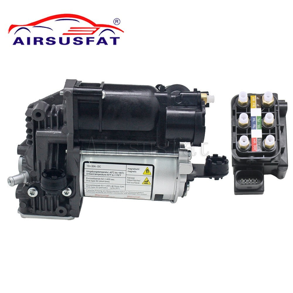 Suitable for Mercedes S-Class W221 S550 CL550 air suspension compressor pump with valve