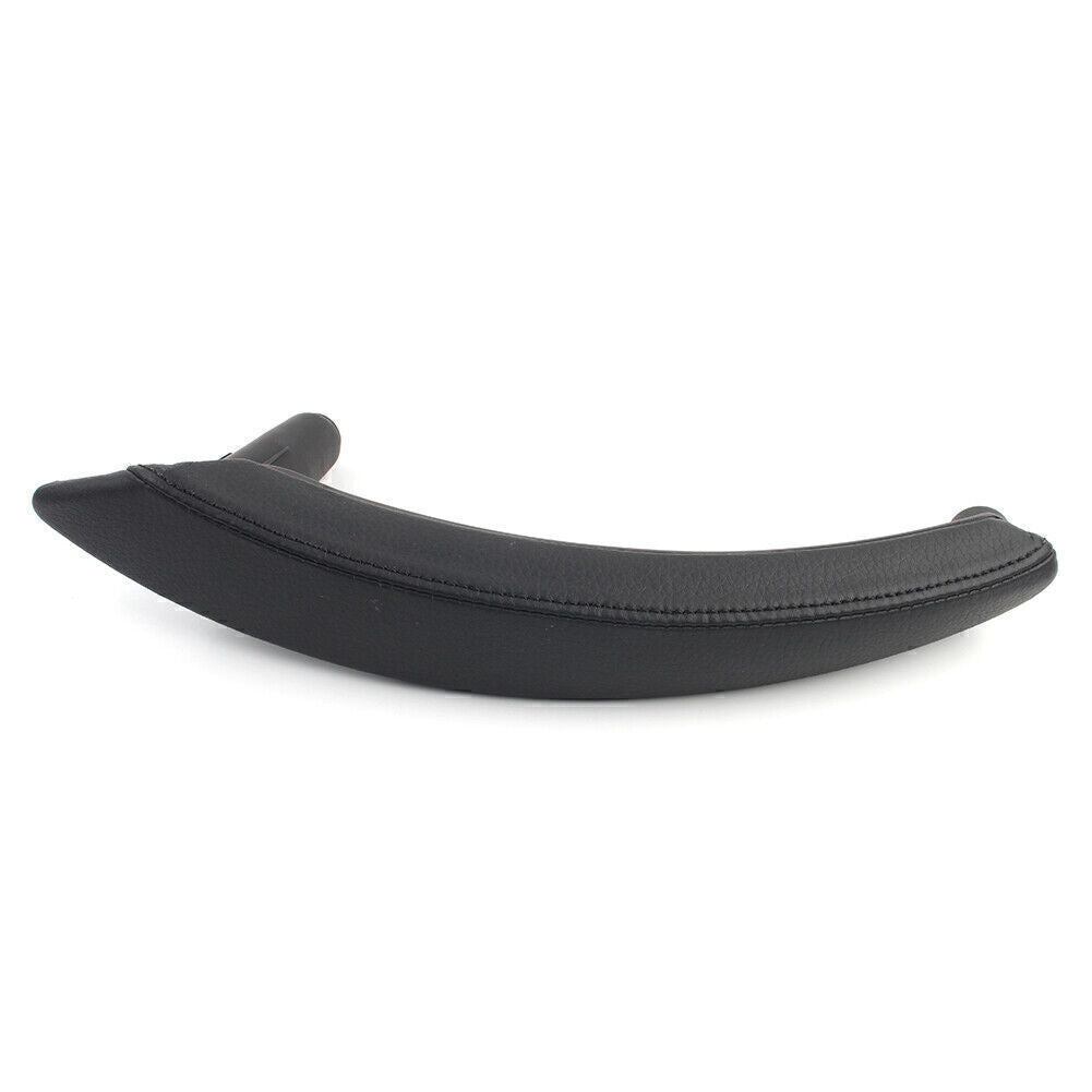for BMW X5 X6 E70 Left Door Trim Pull Handle Left Side Real Leather Black 1Pcs