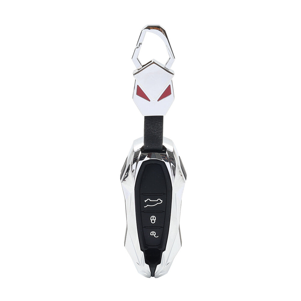 Silver for Smart Key Fob Cover Case Shell for Porsche for Cayenne for Panamera 911 Macan
