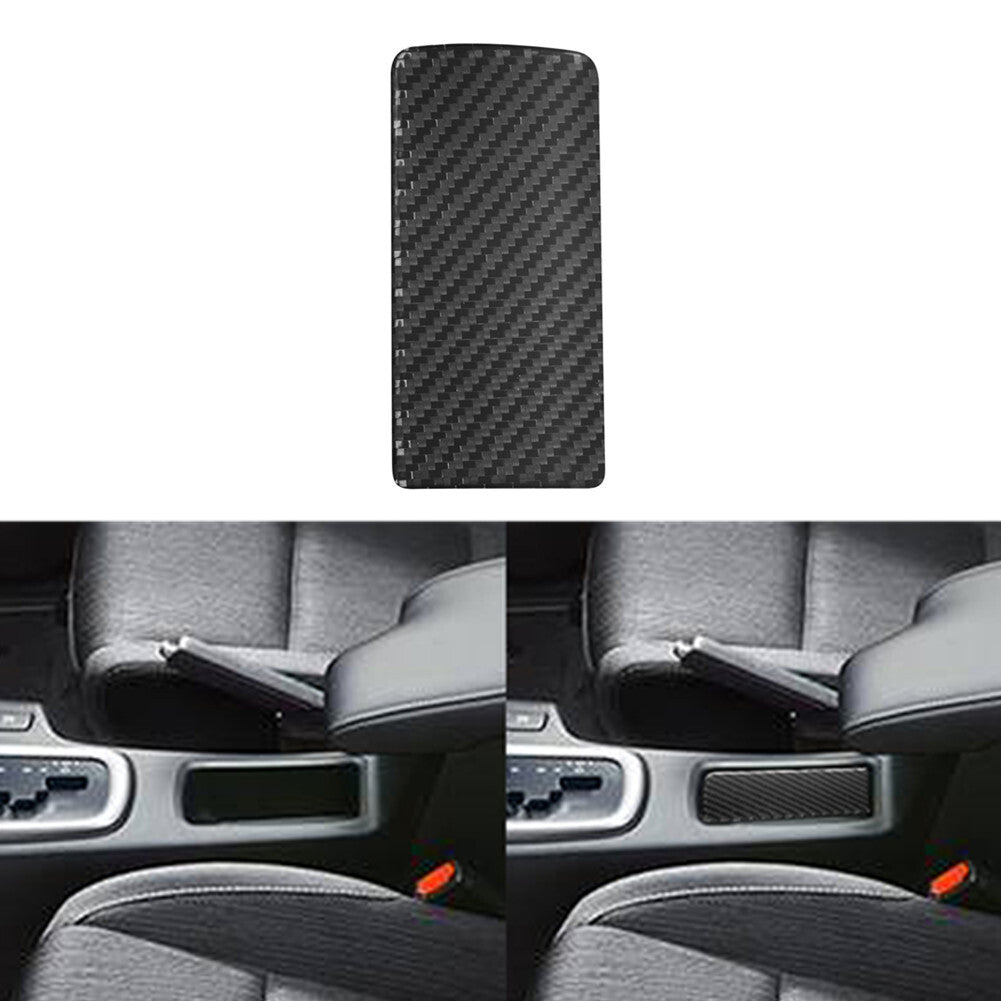 Carbon Fiber Center Console Storage Cover Trim for Toyota Hilux 2015-2021