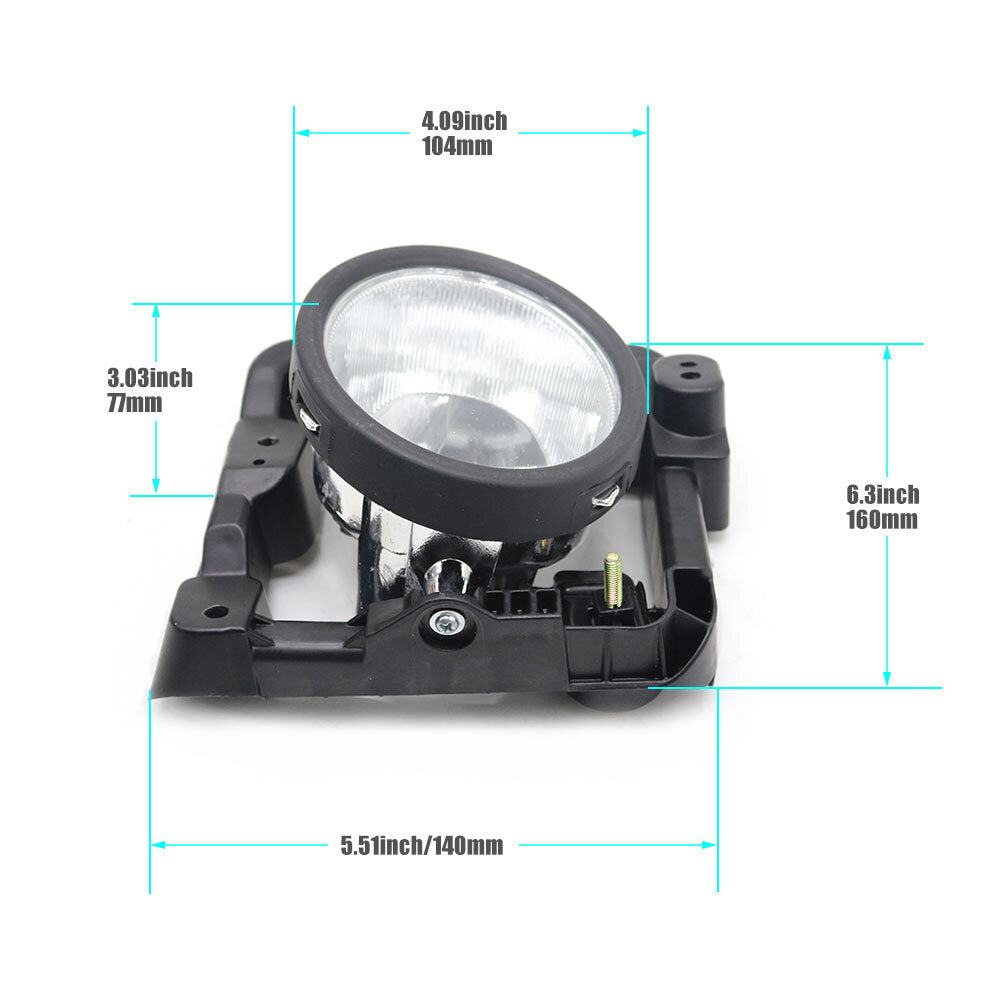 Front Bumper Fog lights Fit for Acura Driving Lamps Left and Right 33900-TL0-A01