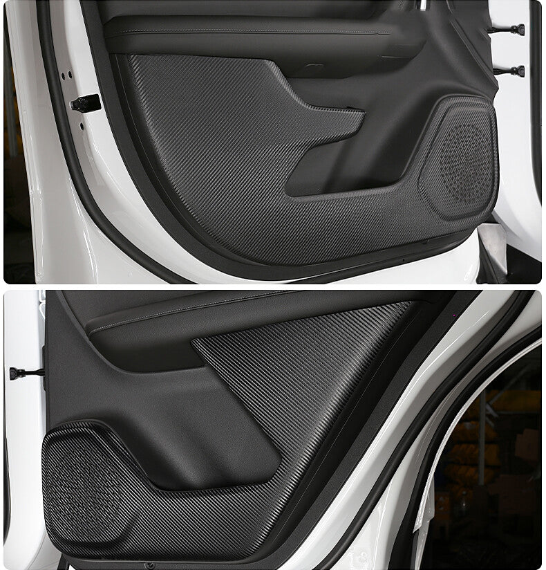 For Chevry Blazer 2019-2022 Carbon fiber Door Anti-Kick Panel Guard cover trim
