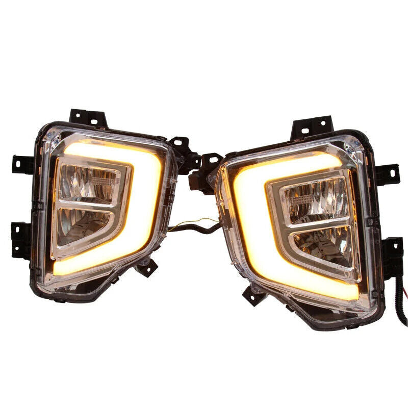 1 Pair LED Fog Lamp Daytime Running Light for Mitsubishi L200 / Triton 2019-2021