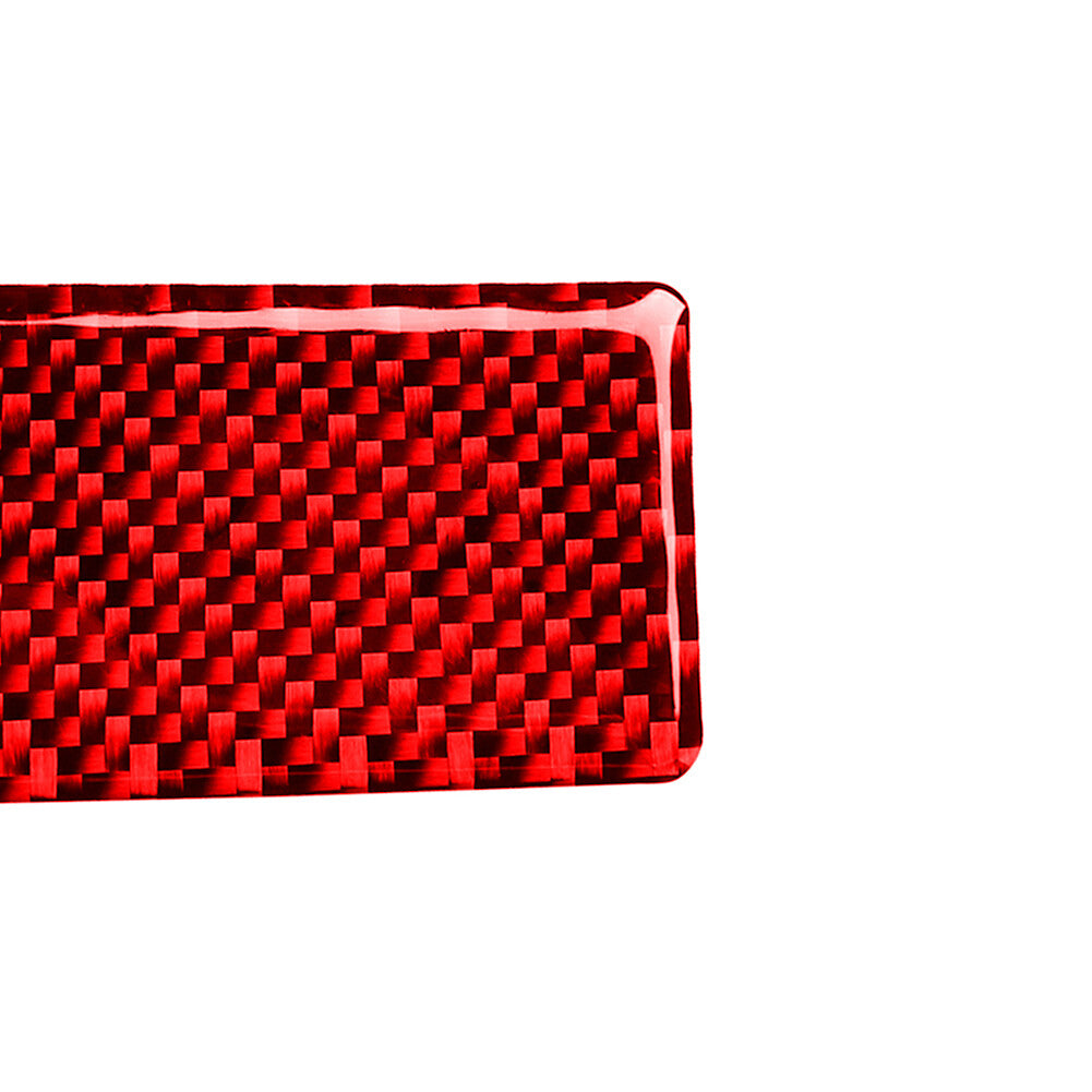 Red Car Rear Ashtray Trim Interior Carbon Fiber Sticker for Audi Q7 2016-2019