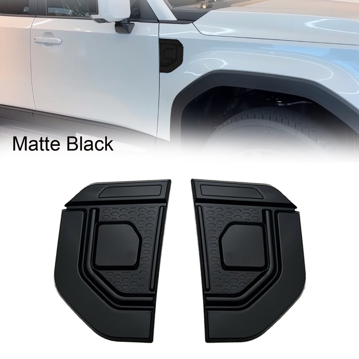 2xSide Mudguard Vent Cover Trim for Toyota For Prado for Land cruiser LC250 2024