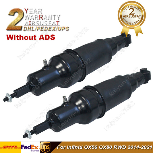 2X for Infiniti QX56 / QX80 / for Nissan Armada Rear Suspension Shocks E6210-1LA8A