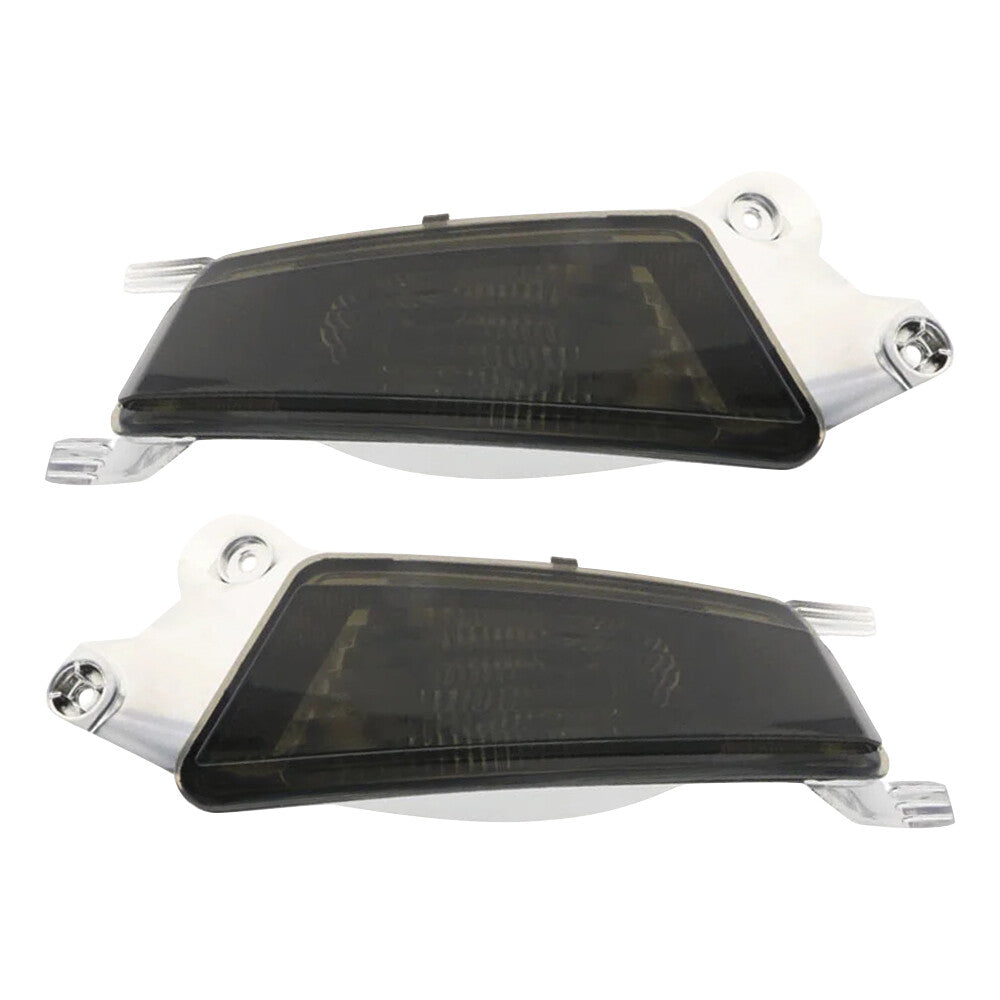 Fits for Range Rover Evoque 12-19 2x LH RH Rear Bumper Fog Light Smoky Black