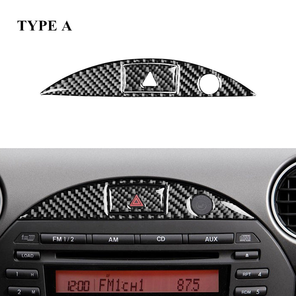 Carbon Fiber Interior Warning Light Button Trim for Mazda MX-5 Miata 2009-2015