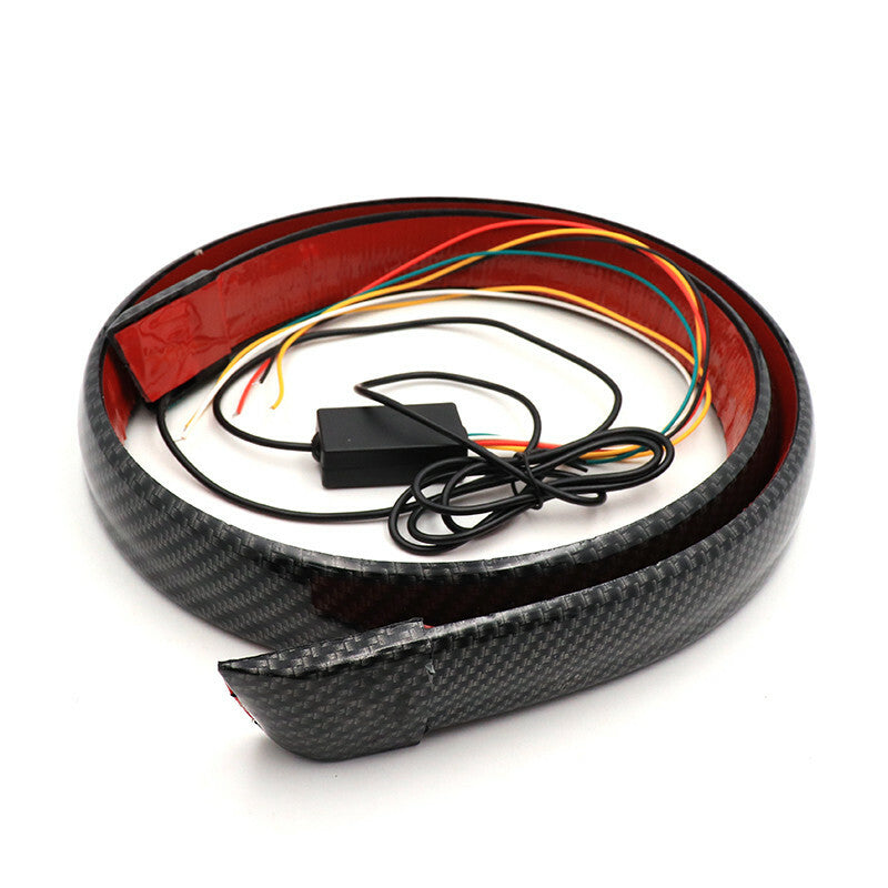 Car Carbon Fiber Multi-mode Brake Warning Light LED Flashing Lamp Flexible LED