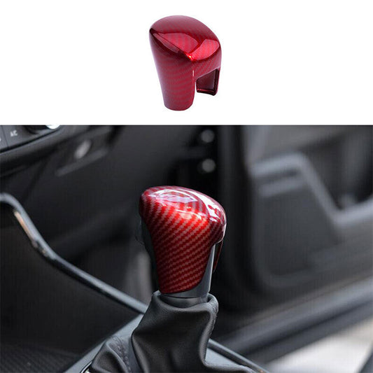 for Honda CR-V 2023-2024 Red Carbon fiber Gear Shift Knob Molding Cover Trim cap