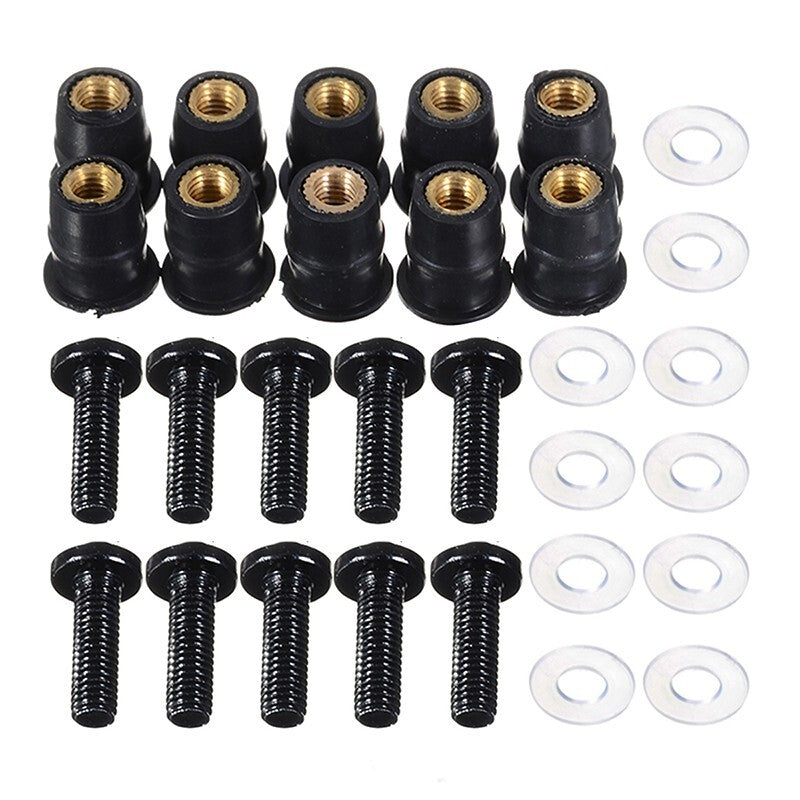 10PCS Windscreen Windshield Bolt Screw Kit Fit For GSX-S1000/750 GSXR600/1000