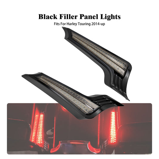 Rear Fender Filler Panel Turn Singal LED Light for Harley Road Electra Glide 14+