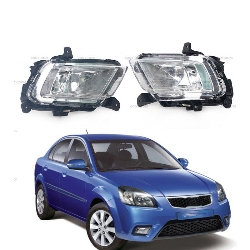 Pair For 2010-2012 for KIA RIO Front Bumper Driving Lamp Fog Lamp