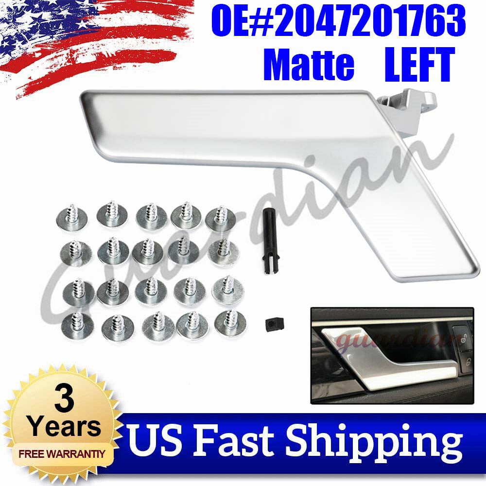 Left driver's side matte inner door handle repair kit for Mercedes C250 C300 C350