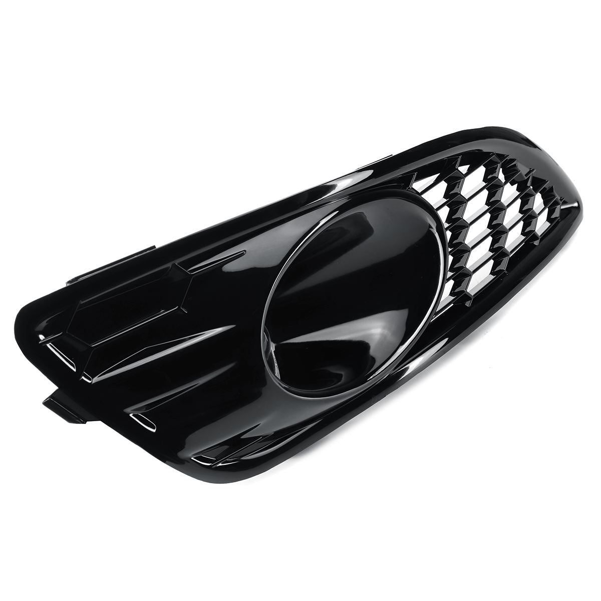 2-piece front fog light cover grille cap for Ford Fiesta MK7 Zetec S Gloss Black
