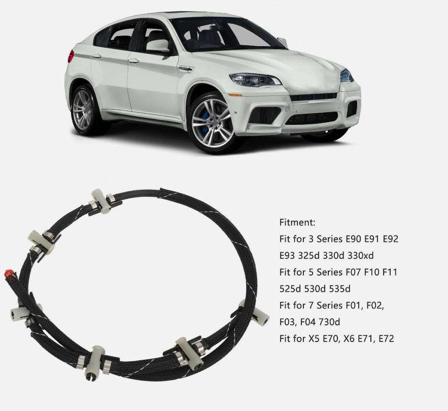 Suitable for fuel injector return overflow hose 135377993, leak-proof, suitable for E90