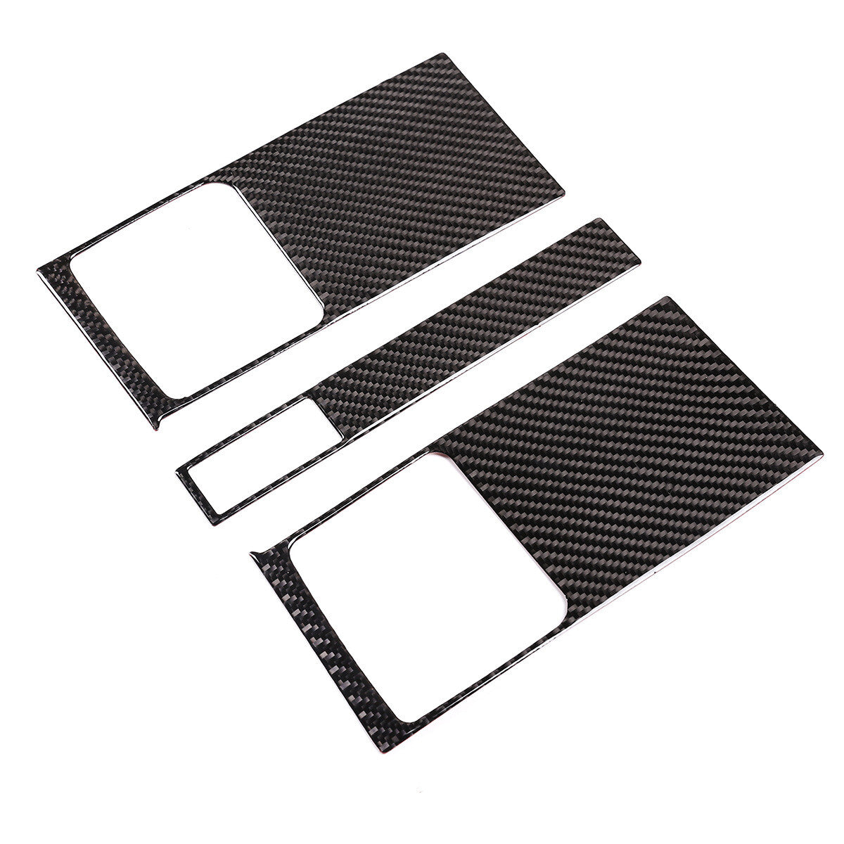 3¡ÁCarbon Fiber Center Console Air Vent Outlet Cover for Honda CR-V CRV 2007-2011