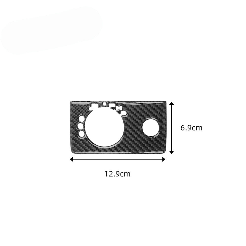 Carbon Fiber Headlight Control Type A Cover Trim for Mercedes Benz M Class 06-11