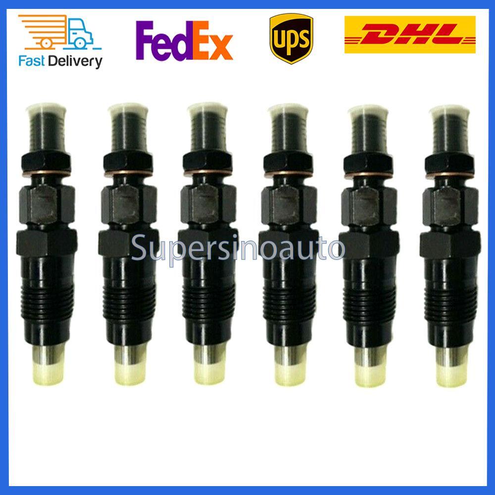 6pcs Diesel Fuel Injectors 23600-19075 for 1998-2007 for Toyota for Land Cruiser HZJ105