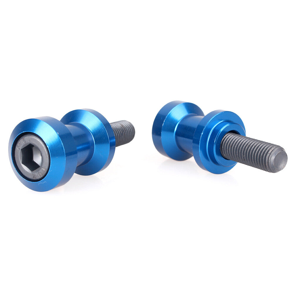 Pair 10mm Motor Swingarm Spools Sliders for KAWASAKI Z750S/R Z1000 ZX-6R ZX-10R