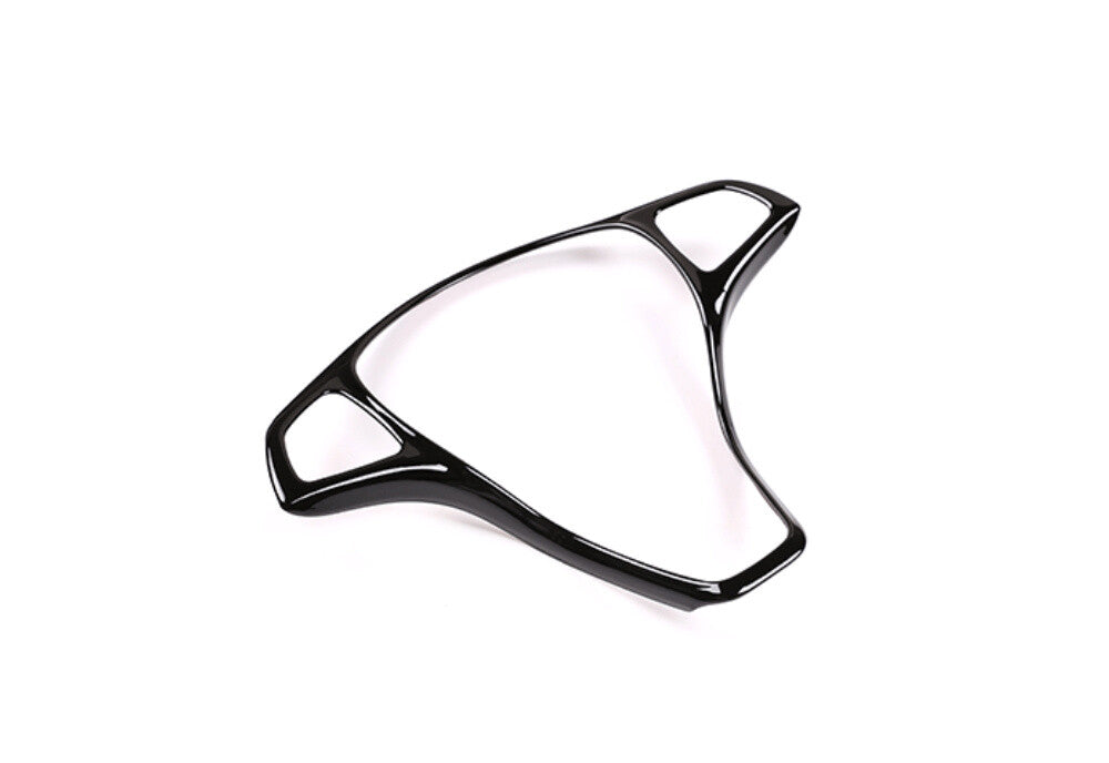 Gloss Black Steering Wheel Cover for Benz C E GLC GLA CLA Class W205 W213 X253