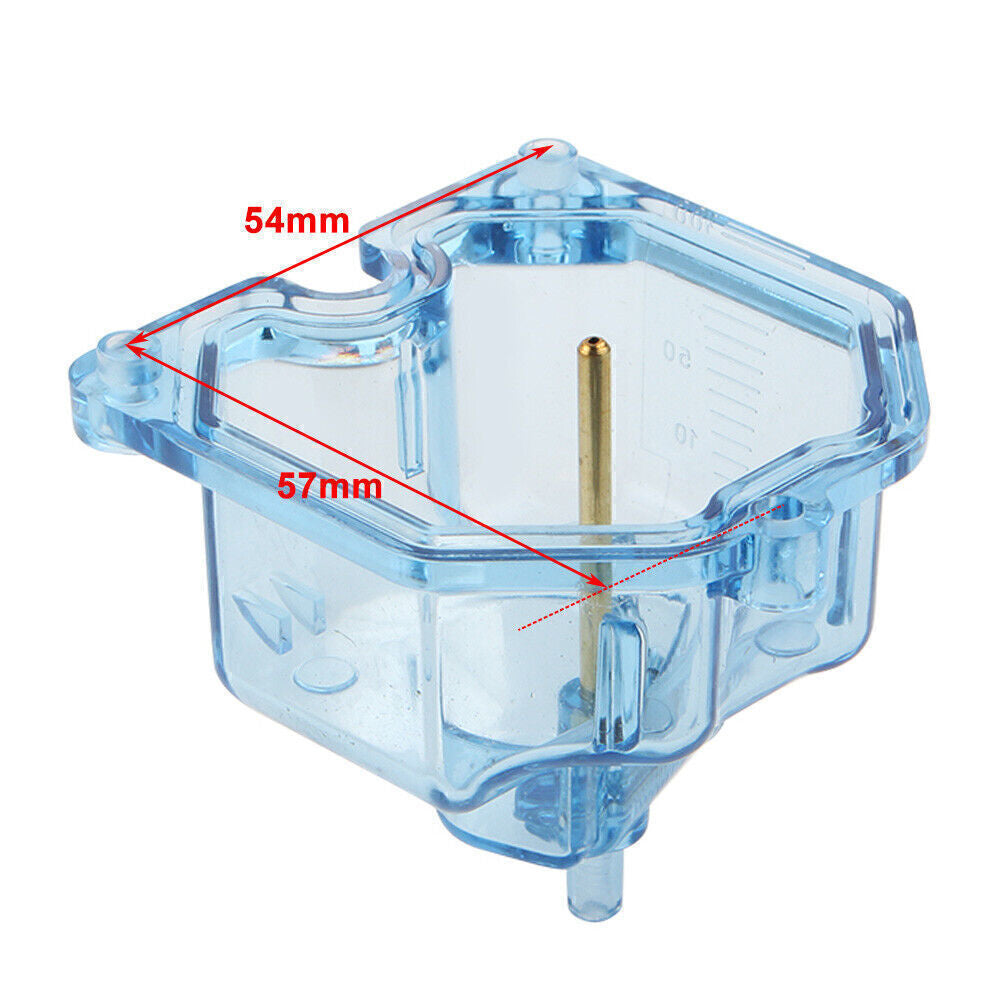 Motorcycle Clear Carburetor Float Bowl Chamber For PZ 26/27/30/32mm Carb Blue