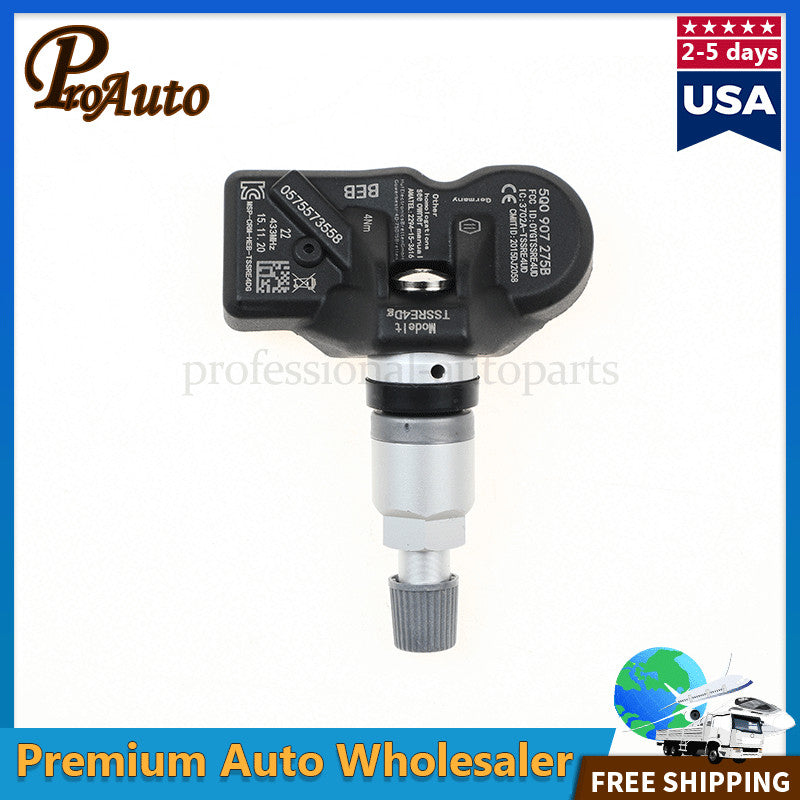 4Pcs TPMS Tire Pressure Monitoring Sensor for Porsche for Audi for VW 5Q0907275B 433Mhz