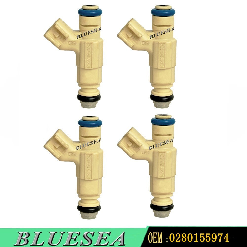 4pcs 0280155974 fuel injector for Ford Focus 2.0L 2000-2001 YS4Z-AA YS4Z9F593AA