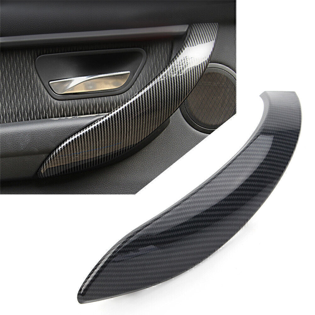 1 piece of carbon fiber left inner door handle panel cover trim for BMW 3 Series 3GT