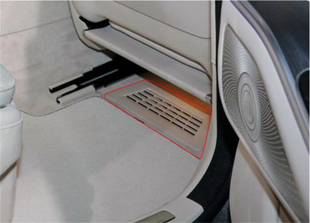 for Benz S Class W223 2021-23 Car for Seat Under Air Vent Outlet Cover Alloy Silver