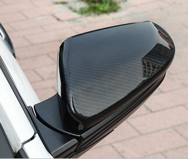 2PCS Carbon Fiber Side Rearview Mirror Cover Trim for Honda for Civic 10th 19-21
