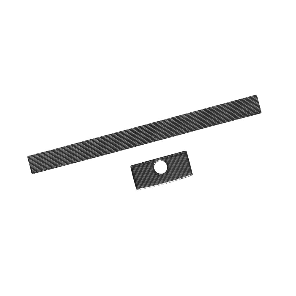 2Pcs Carbon Fiber Passenger Dashboard Cover Trim for Ford Ranger 2019-2022