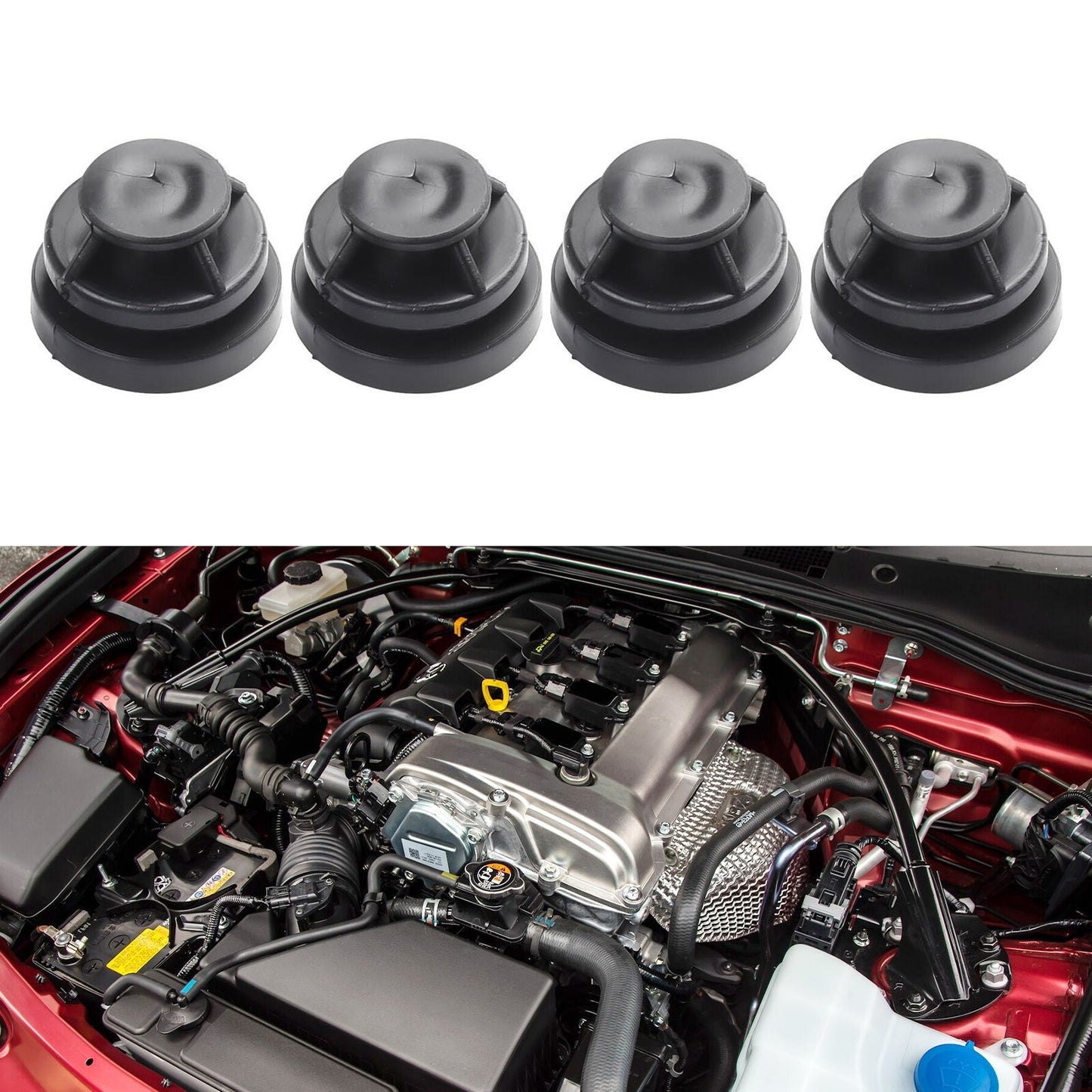 4Pcs Engine Mount Bush Buffer Cushion Cover for Mazda 2 3 6 CX-3 CX-5 P30110238